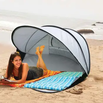 1шт Новая Пляжная палатка, Солнцезащитный Козырек, Полностью Автоматическая Быстрооткрывающаяся Портативная Складная Палатка для рыбалки на двоих
