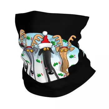 Гетры для собак Грейхаунд Уиппет Сайтхаунд, мужская и женская солнцезащитная маска для лица, зимняя бандана с мультяшными животными, шарф для велоспорта